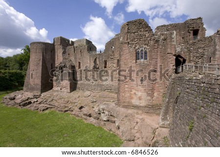 goodrich castle herefordshire england uk gb eu europe