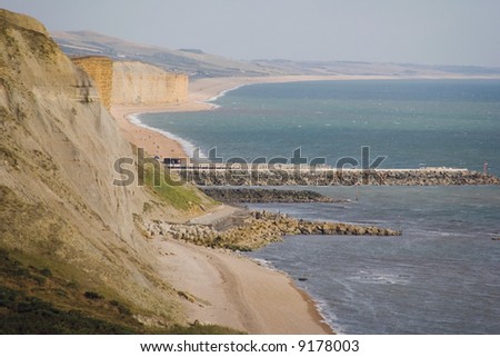 england dorset bridport jurassic coast eype mouth dorset coast path to thornecombe beacon