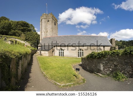 the chapel, st petrox church, at dartmouth castle on the estuary of the river dart devon