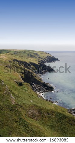 cliffs  on the south west devon coast coast path  devon england uk
