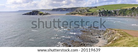 england the west country devon the south hams bigbury on sea view from burgh island
