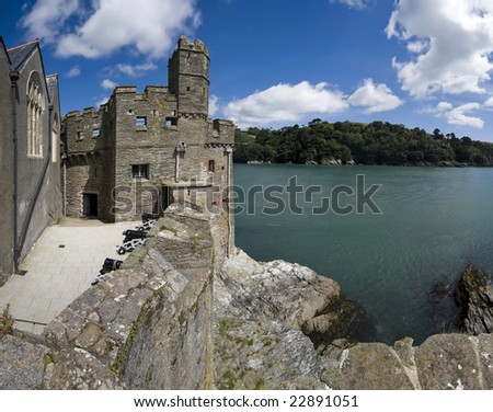 dartmouth castle on the estuary of the river dart devon