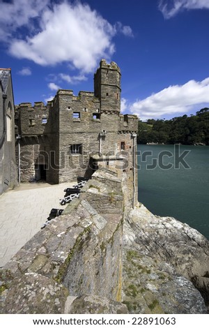 dartmouth castle on the estuary of the river dart devon