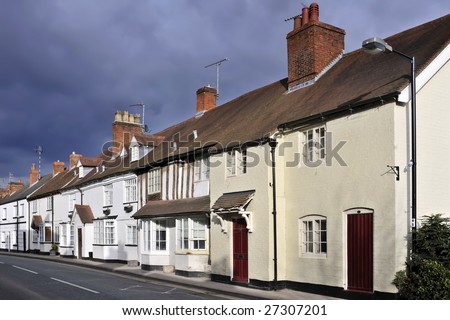 the high street henley in arden village warwickshire england uk