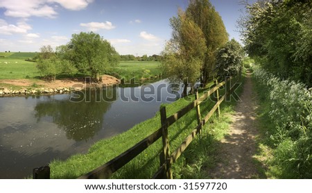 the river avon bidford on avon warwickshire the midlands england uk