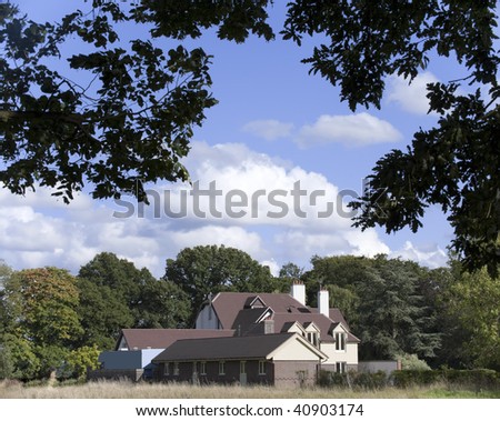 a rural view of a detached house - exterior view and countrside