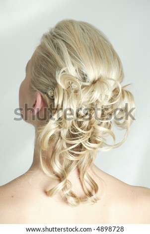 stock photo stunning hair upstyle