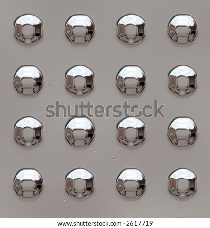 Chrome Rivet Background