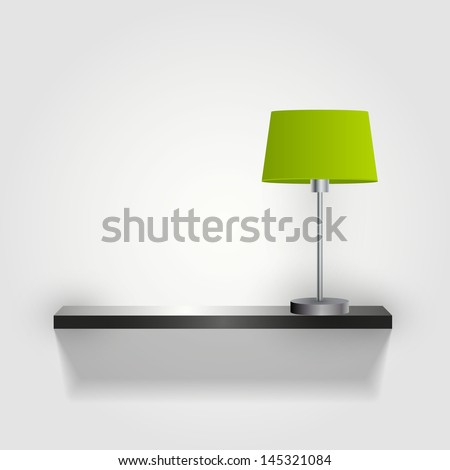 wall with lamp green lamp vector minimal wall with lamp green lamp vector minimal