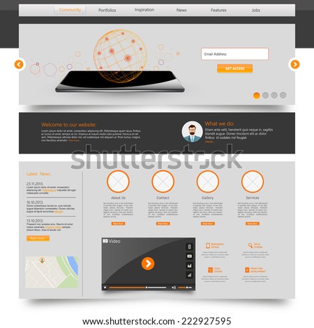 Website Template Vector illustration Website Template Vector illustration