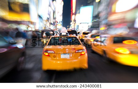 Yellow taxi tarffic