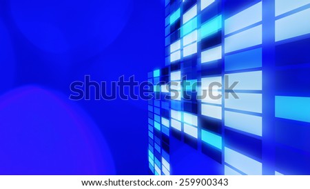 Blue abstract lights title background