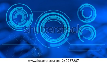 Technology hi-tech blue abstract background