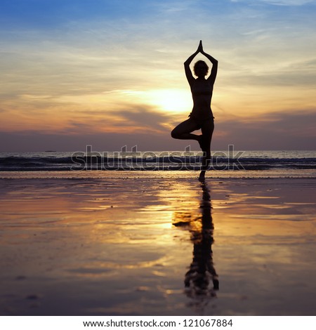yoga on the beach