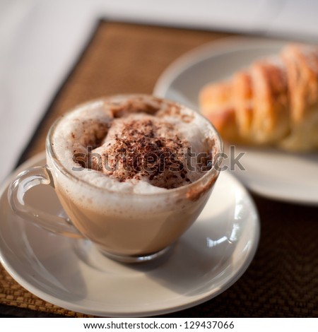 good morning, breakfast in cafe, coffee