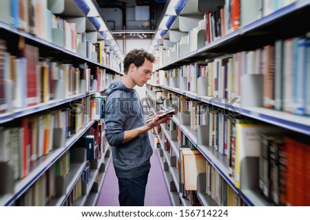 Student At The Public Library