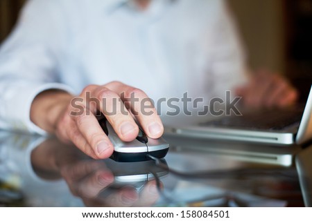 Business Man With Computer