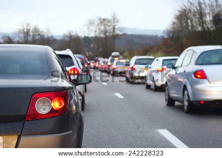 traffic jam on the highway