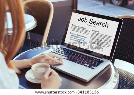 job search concept, find your career, online website