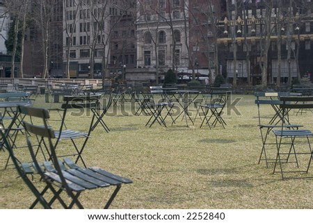 Bryant Park Chairs - New York, NY