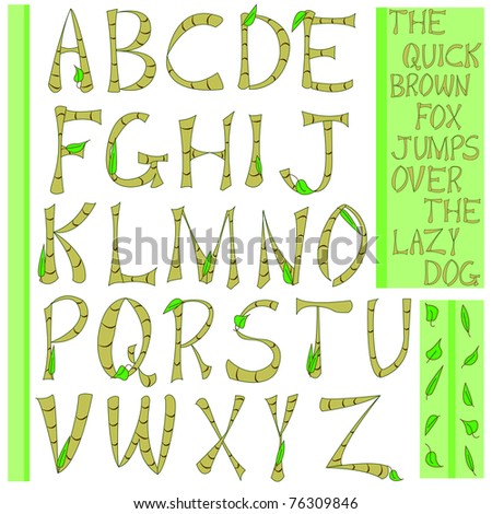 bamboo alphabet