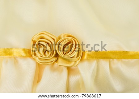 fabric gold rose