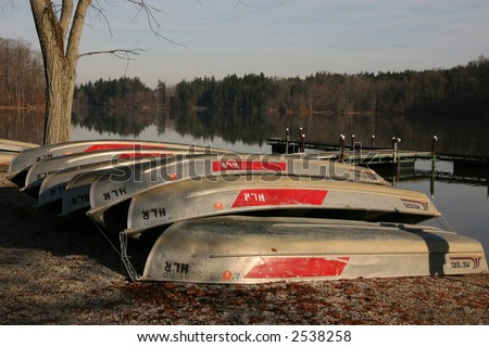Boats put away for the winter