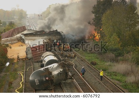 Train crash in Painesville Ohio, 10-9-07