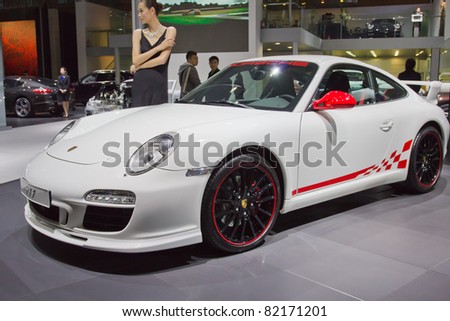 GUANGZHOU, CHINA - DEC 27: Boxster 911 car on display at the 8th China international automobile exhibition. on December 27, 2010 in Guangzhou China.