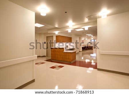 Nurse Station/ Nurses Station in a Hospital/ New nurses station in a hospital