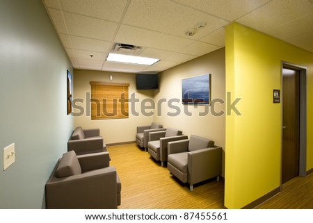 Waiting room/Patient waiting room/Office-medical waiting room- artwork on the walls is my landscapes.
