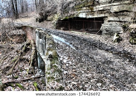 abandoned coal mine entrance