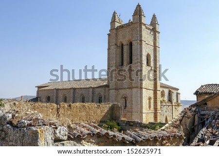 Church of St. John in Castrojeriz Burgos, Spain dates from the thirteenth century, with defensive tower