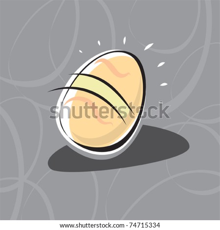 easy easter eggs designs. stock vector : easter egg