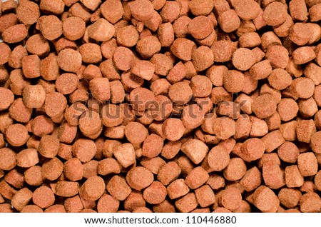 Brown pet food texture. Useful for backgrounds.