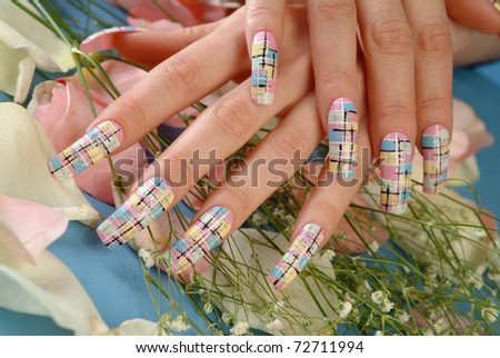 nail polish bouquet