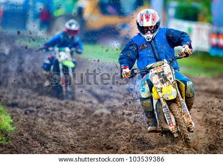 BUCHAREST, ROMANIA - MAY 19: Unknown riders participates at training for Dementor Cup Championship, May 19, 2012 at Ciolpani, Bucharest, Romania