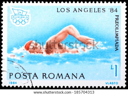 ROMANIA -CIRCA 1984: A stamp printed in Romania from the \