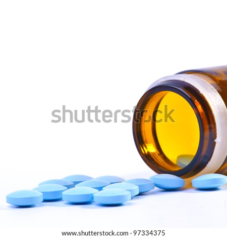 Blue Pill Bottle