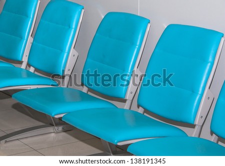 Airport chair, waiting for the plane.