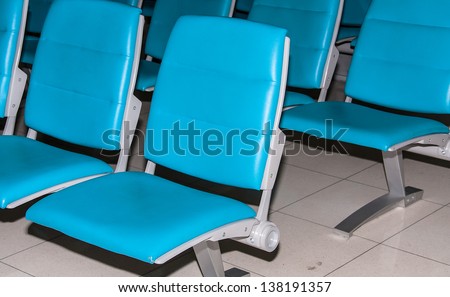 Airport chair, waiting for the plane.