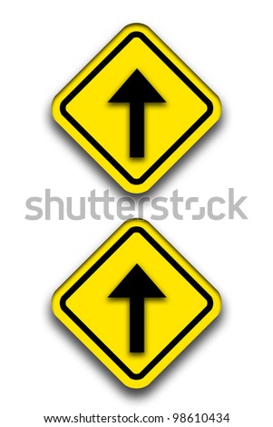 Ahead Only Sign