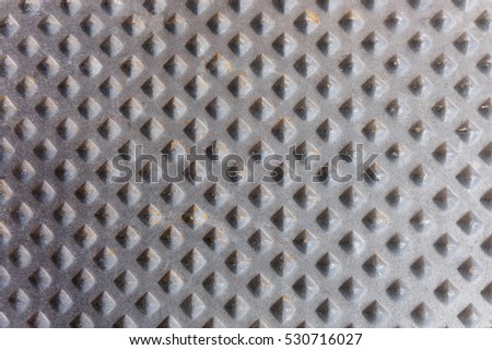Black cast iron metal pattern as background