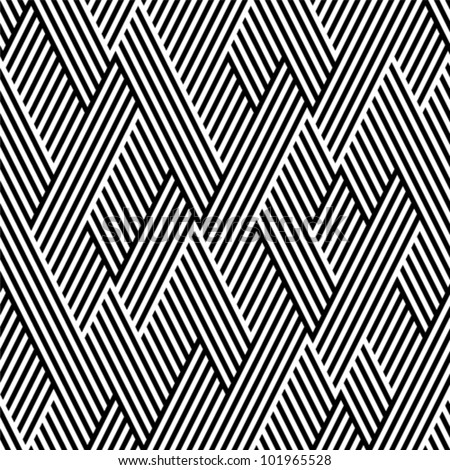 Pattern In Zigzag With Line Black And White