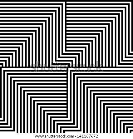 Black and white lines pattern