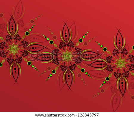 Illustration of stylized turkish design
