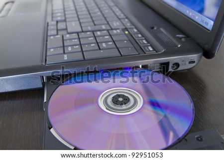 Loading software into a laptop