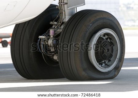 Aircraft Landing Gear Wheel Puncture