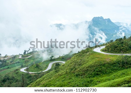 Mountain road ,Thailand