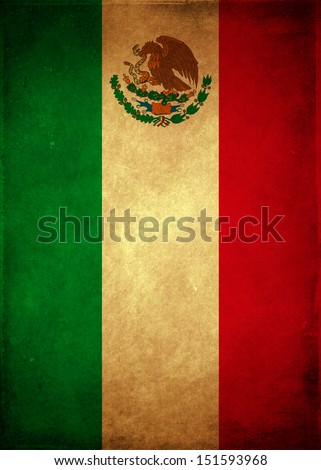 Vintage Mexican poster - card template